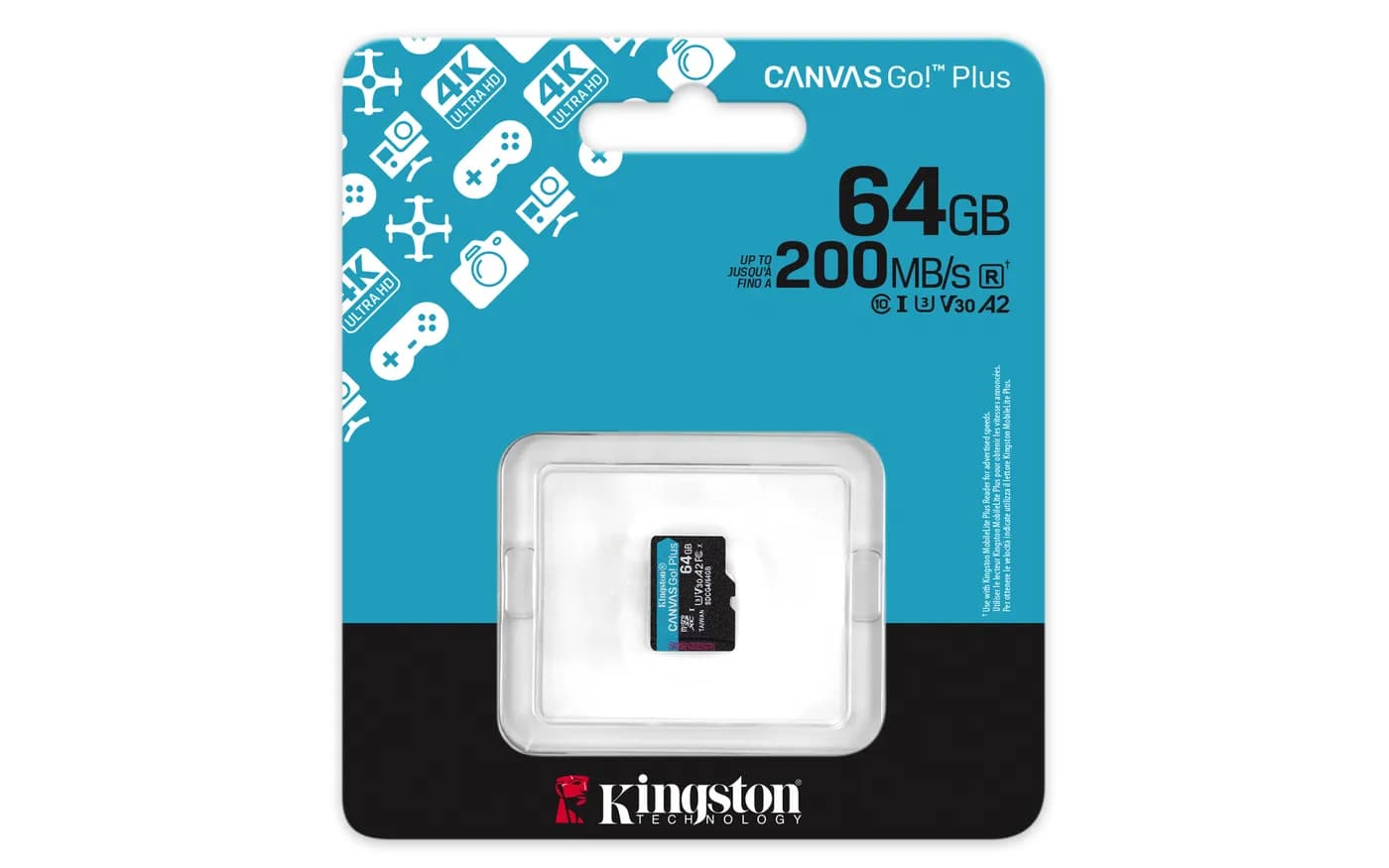 Kingston Technology Canvas Go! Plus 64 GB MicroSD UHS-I Clase 10 3