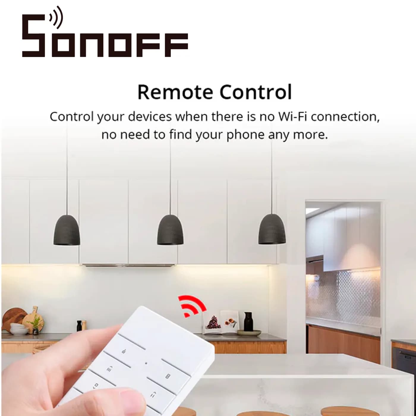 CONTROL REMOTO RF SONOFF RM433R2 / INALAMBRICO COMPATIBLE CON  RF433MH 3
