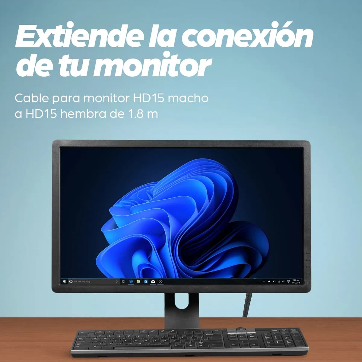 Manhattan Cable de Extensión para monitor SVGA 6