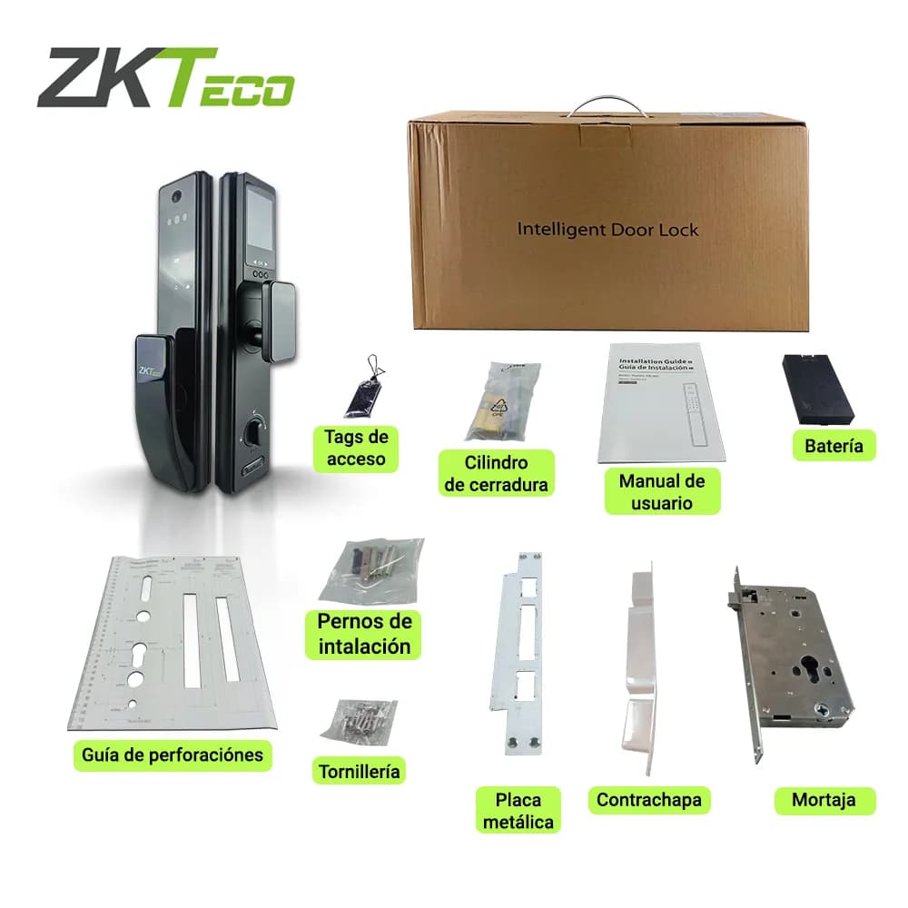 CERRADURA INTELIGENTE HBL400  ZKTECO  CON RECONOCIMIENTO FACIAL MULTI  4