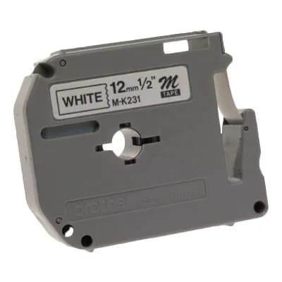 CINTA BROTHER M231 P/PT65/85/100/110 NGO/BCO 12MM 2