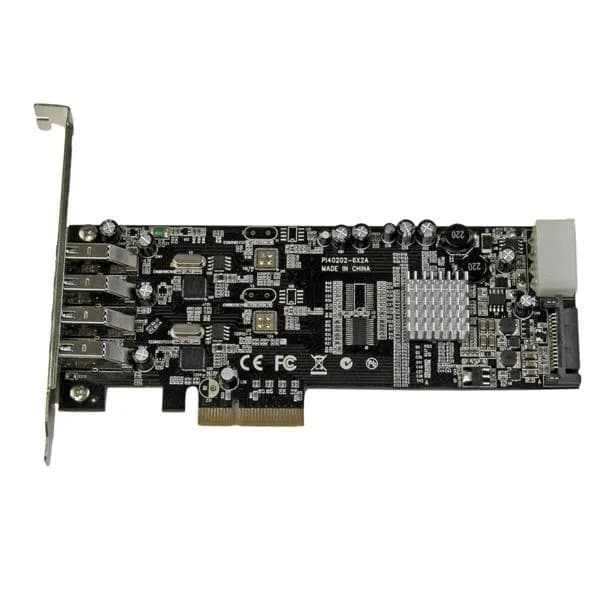 StarTech.com Adaptador Tarjeta PCI Express PCI-E 4 Puertos USB 3.0 UAS 2