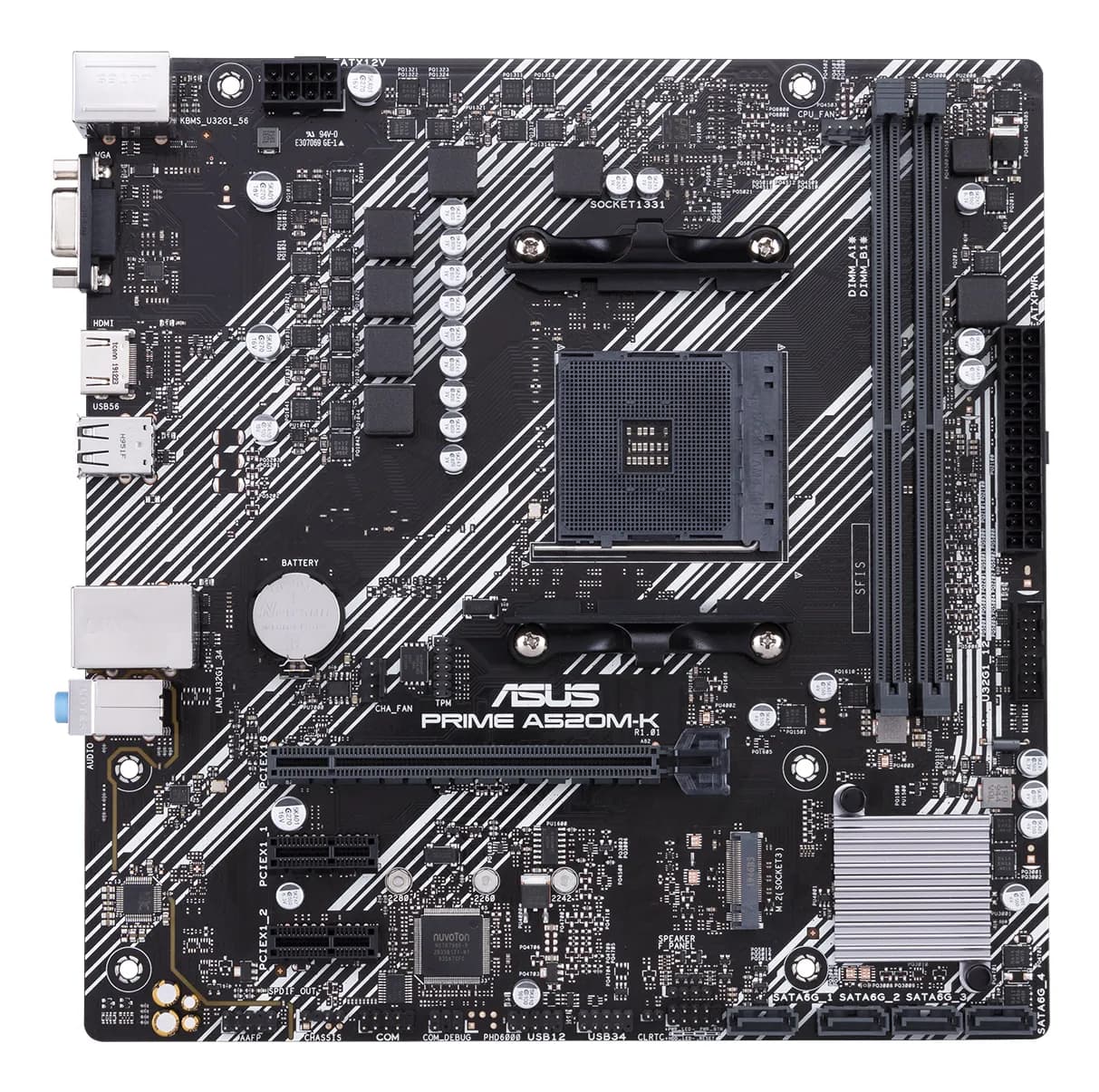 ASUS PRIME A520M-K AMD A520 Enchufe AM4 Micro ATX 2