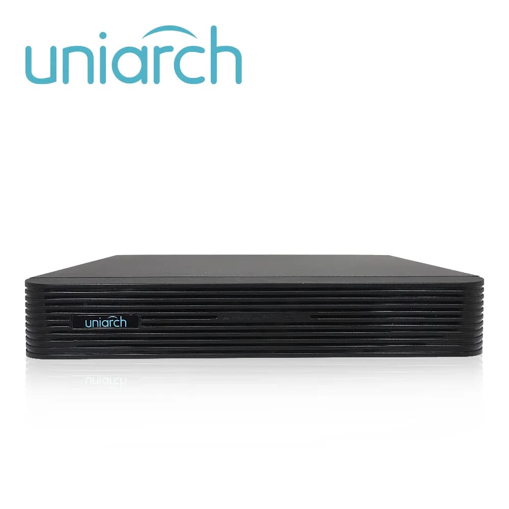 NVR UNIARCH NVR-104E2-P4 / 4 CANALES / 4 CANALES POE CAPACIDAD 1 DISCO 2