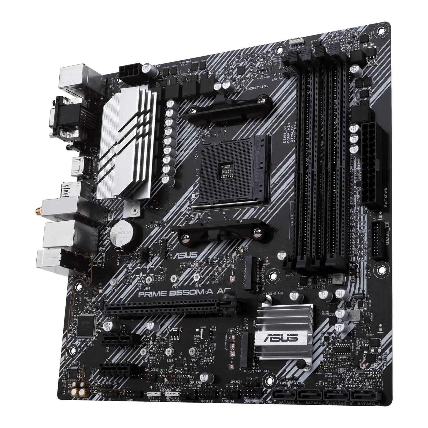 TARJETA MADRE ASUS PRIME B550M-A AC DDR4/HDMI/AM4/USB3.2/WI-FI 4
