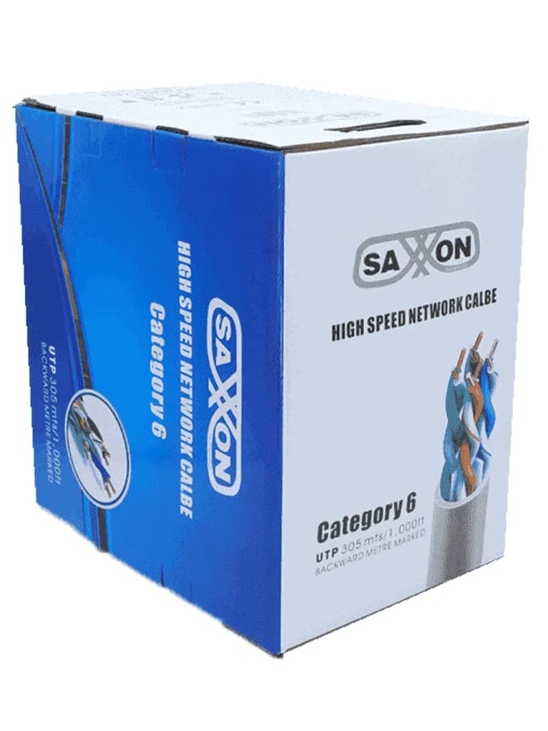 SAXXON OUTP6COP305BC - Bobina de cable UTP Cat6 100% cobre, 305 metros 3