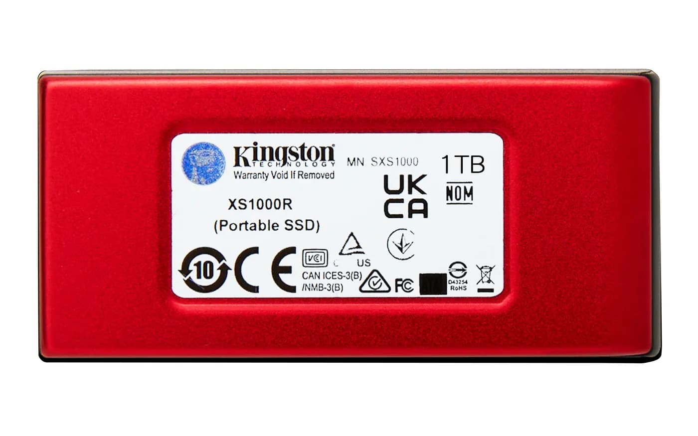 Kingston Technology XS1000 Red 1 TB USB Tipo C 3.2 Gen 2 (3.1 Gen 2) R 2