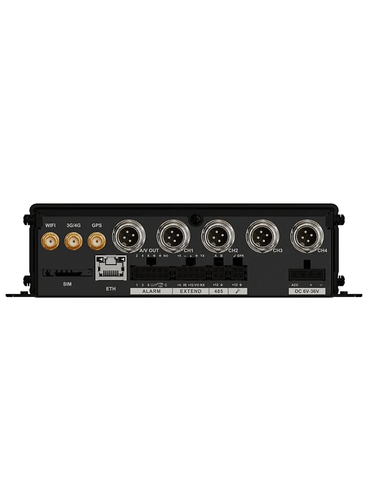 DAHUA DHI-MXVR1004-GFWI - DVR móvil de 4 canales analógicos + 1 IP, Re 2
