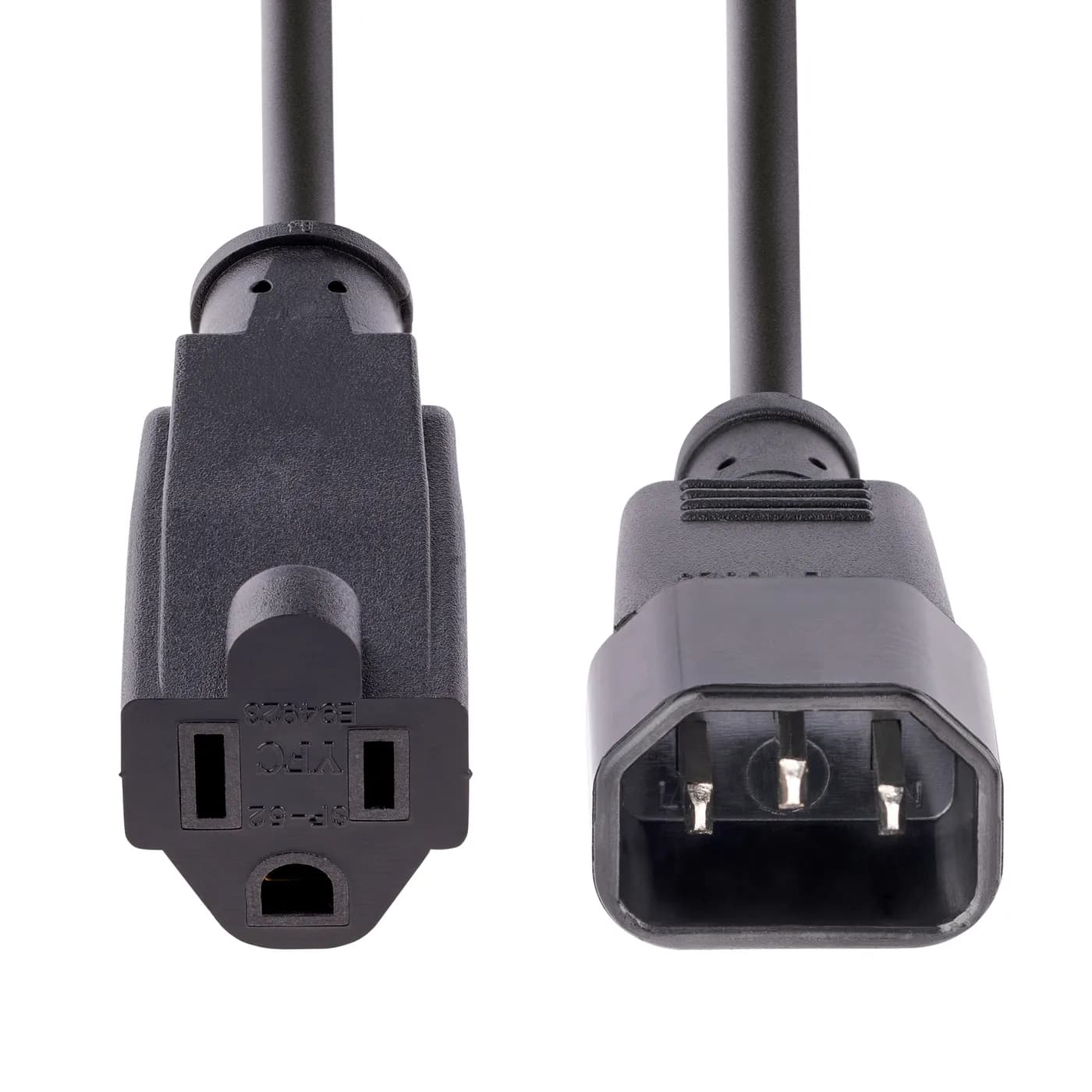 StarTech.com Paquete de 10 Cables de 0.3m de Extensión de Alimentación 4