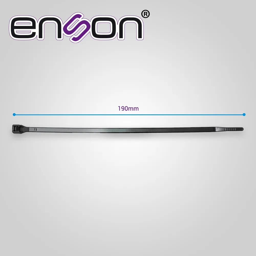 CINCHO DE NYLON ENSON ENS-CH190B COLOR NEGRO DE 4.8 X 190MM DE LONGITU 3