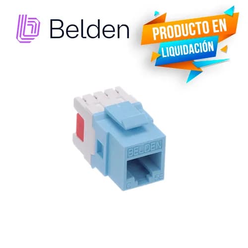 CONECTOR MODULAR JACK RJ45 CAT5E BELDEN AX101315 ESTILO KEYCONNECT AZU 5