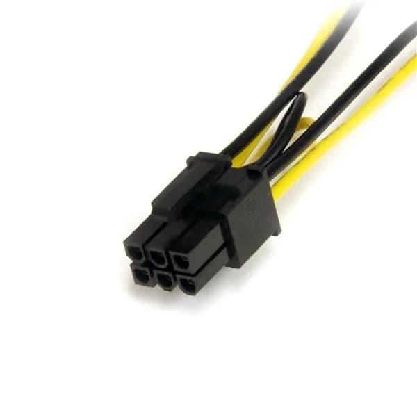 StarTech.com Cable Adaptador 15cm Alimentación SATA a Conector 6 Pines 3