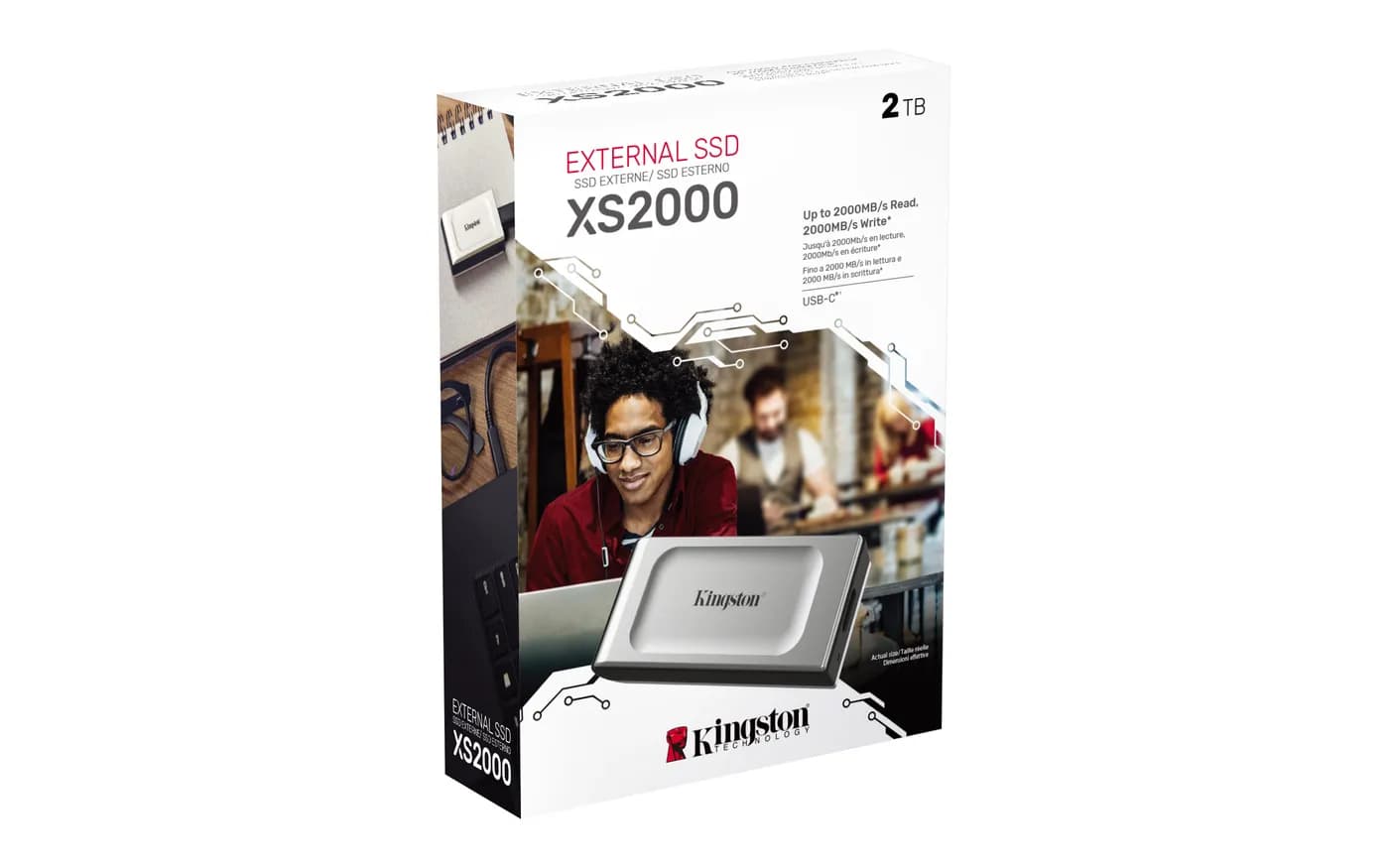 Kingston Technology XS2000 2 TB USB Tipo C 3.2 Gen 2 (3.1 Gen 2) Negro 6