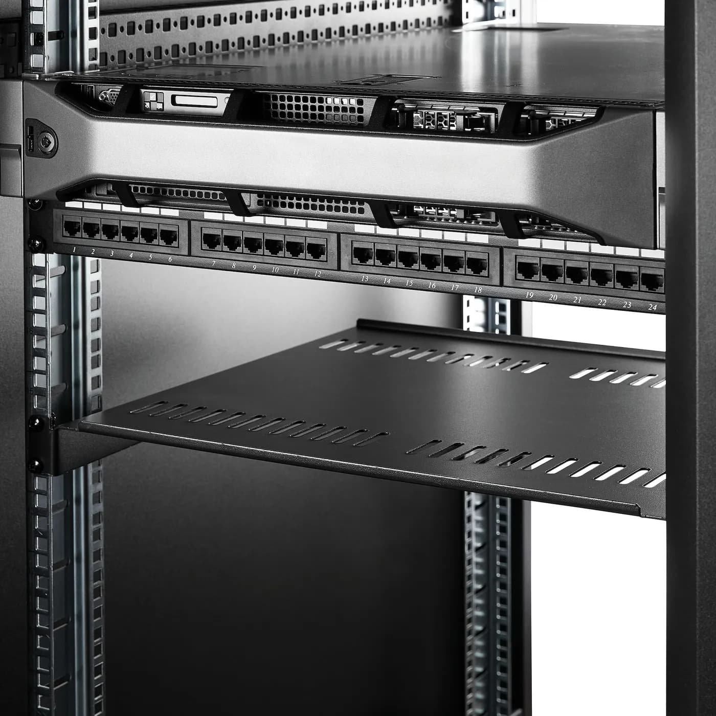 StarTech.com Charola Estante Ventilado de 1U para Gabinete Rack de Ser 5