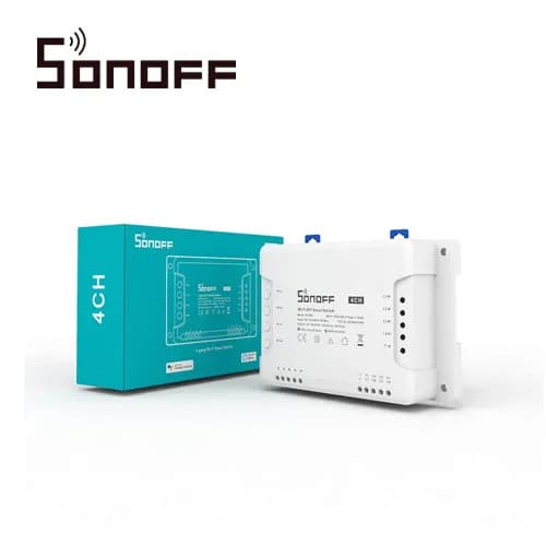 INTERRUPTOR ON/OFF SONOFF 4CH R3 SMART INALAMBRICO WIFI PARA SOLUCION  3