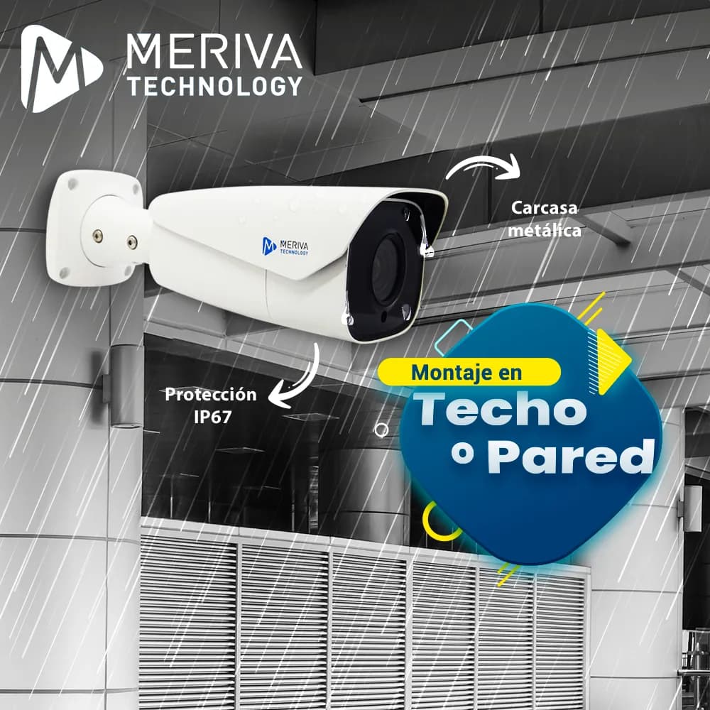 CAMARA IP BULLET LPR MERIVA TECHNOLOGY MAPR-200 / 2MP / H.265+ / LENTE 4
