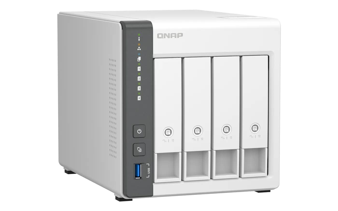 QNAP TS-433 NAS Tower ARM Cortex-A55 4 GB 0 TB QNAP QTS Blanco 3