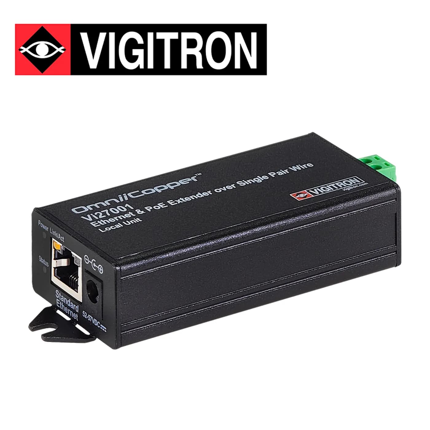 RECEPTOR ETHERNET PAR UNICO Y POE  914 METROS VIGITRON MODELO VI27001/ 3