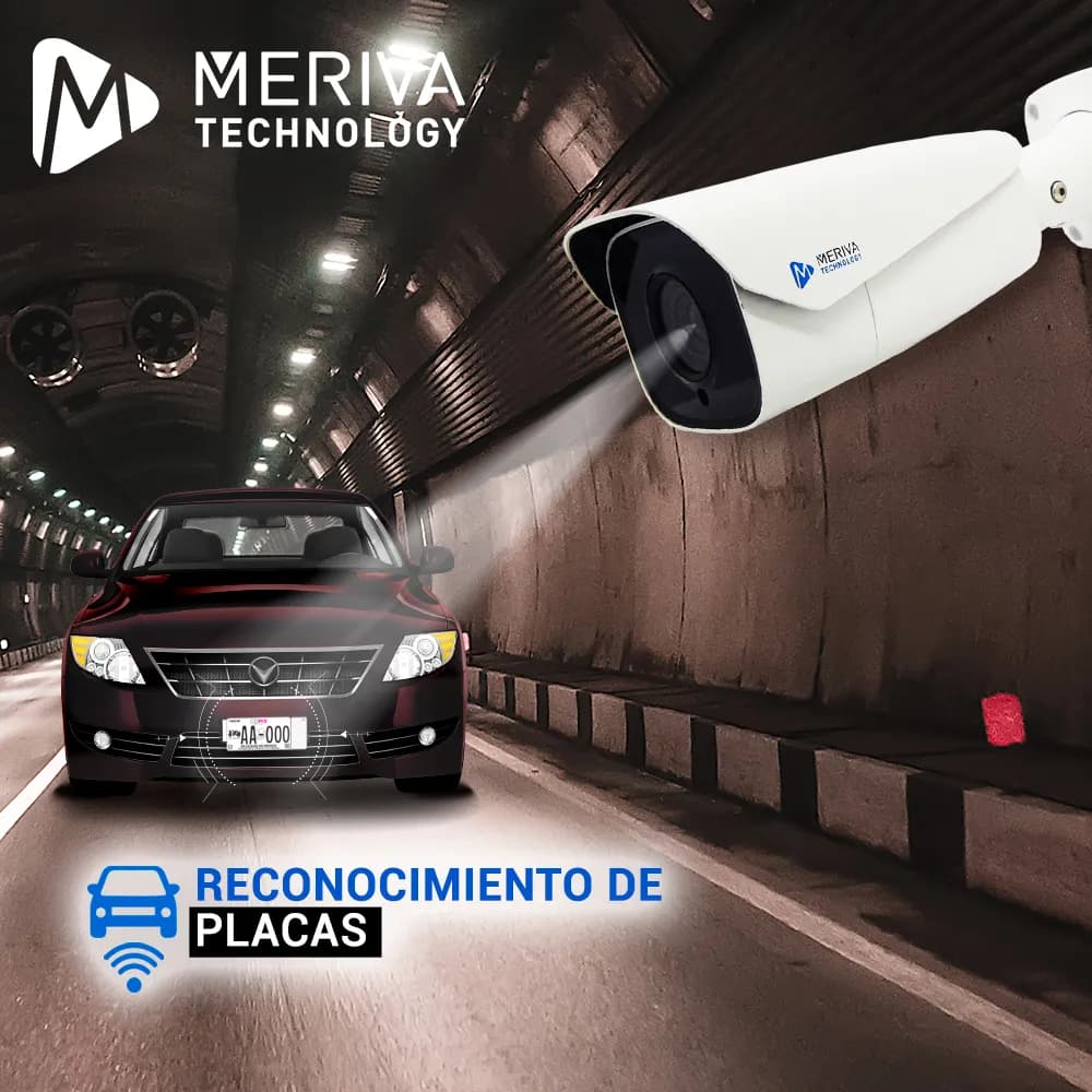 CAMARA IP BULLET LPR MERIVA TECHNOLOGY MAPR-200 / 2MP / H.265+ / LENTE 3