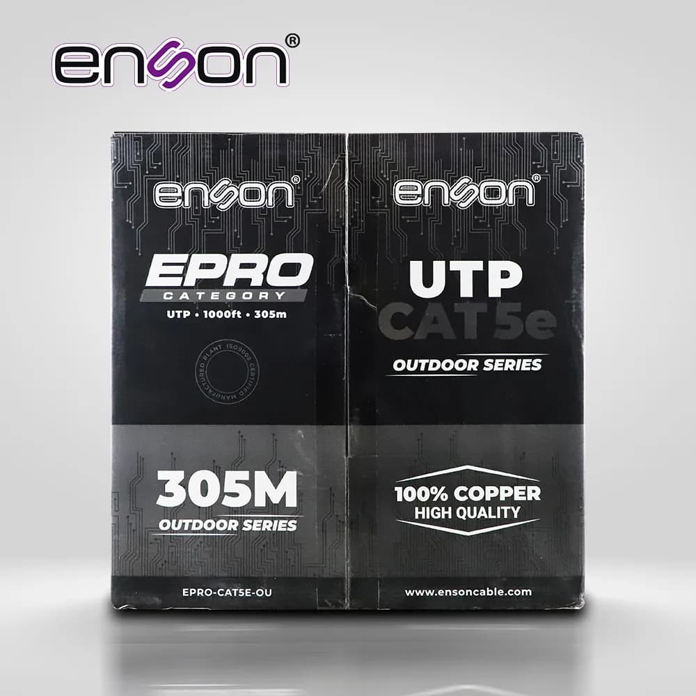 CABLE UTP CAT5E ENSON EPRO-CAT5E-OU FORRO PE 4 PARES CALIBRE 24 AWG 10 4