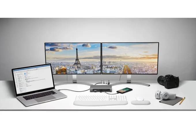 Kensington SD5600T Alámbrico Thunderbolt 3 Negro, Plata 10