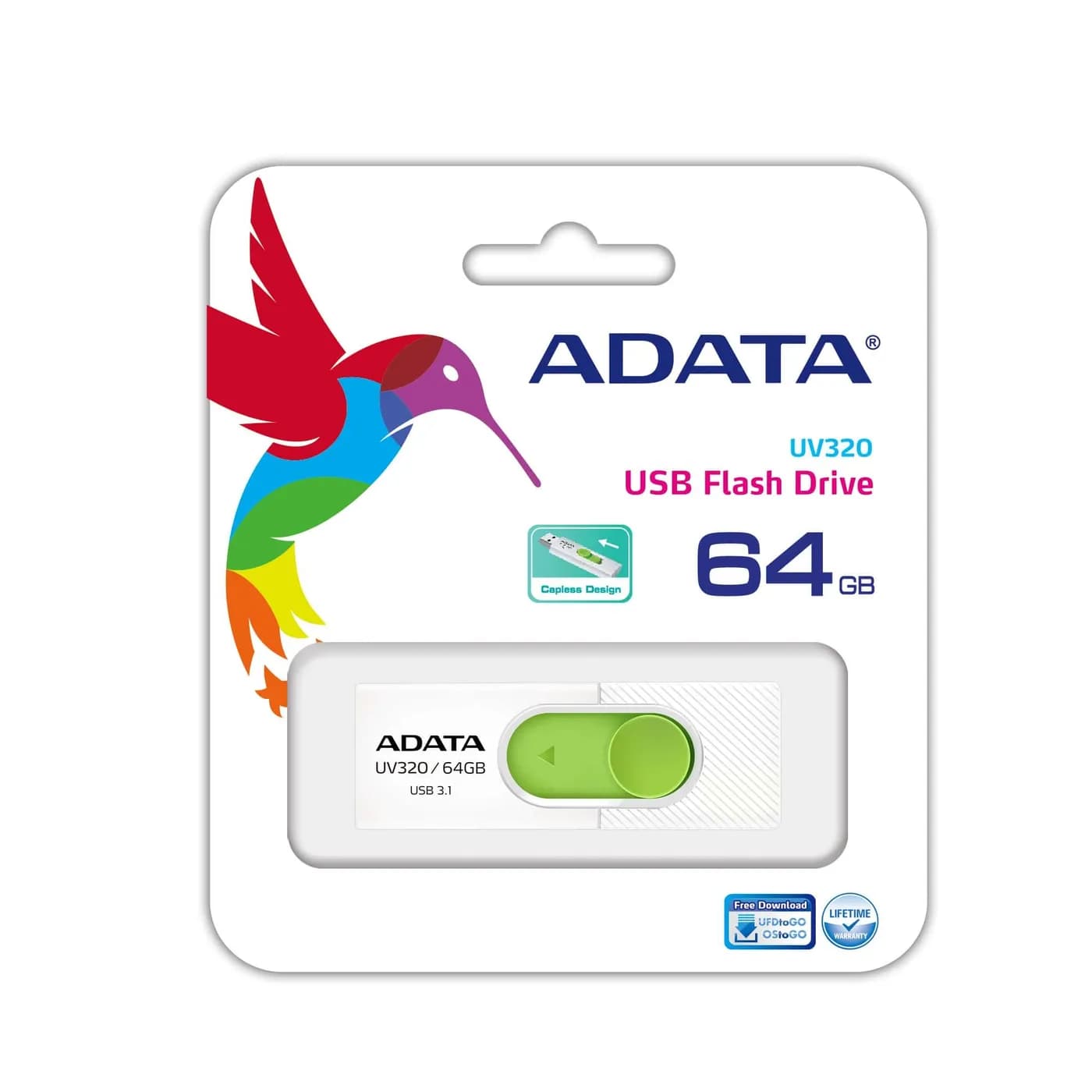 ADATA UV320 unidad flash USB 64 GB USB tipo A 3.2 Gen 1 (3.1 Gen 1) Ve 3
