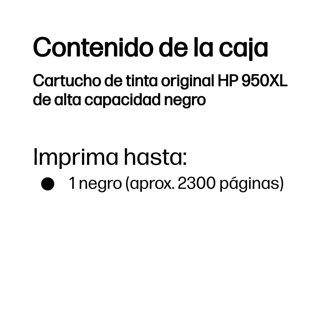 HP Cartucho original de tinta negra de alto rendimiento 950XL 3