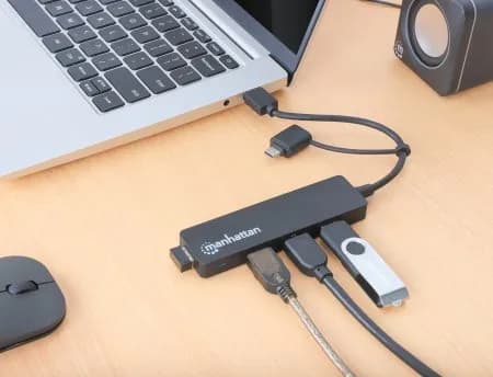 Manhattan 180863 base para laptop o replicador de puertos USB 3.2 Gen  5