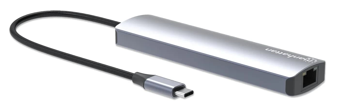 Manhattan Estación Docking USB-C con Hub, 6 en 1 2