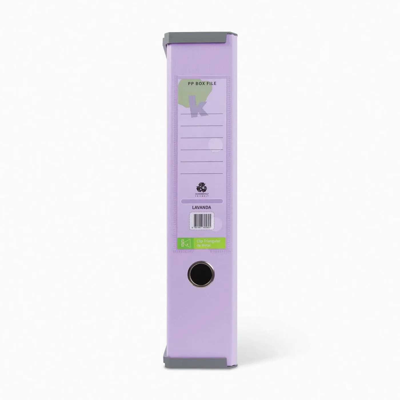 TECHMAKRO CAJA PARA ARCHIVO FORRADO DE PVC, LAVANDA país de origen Tai 2