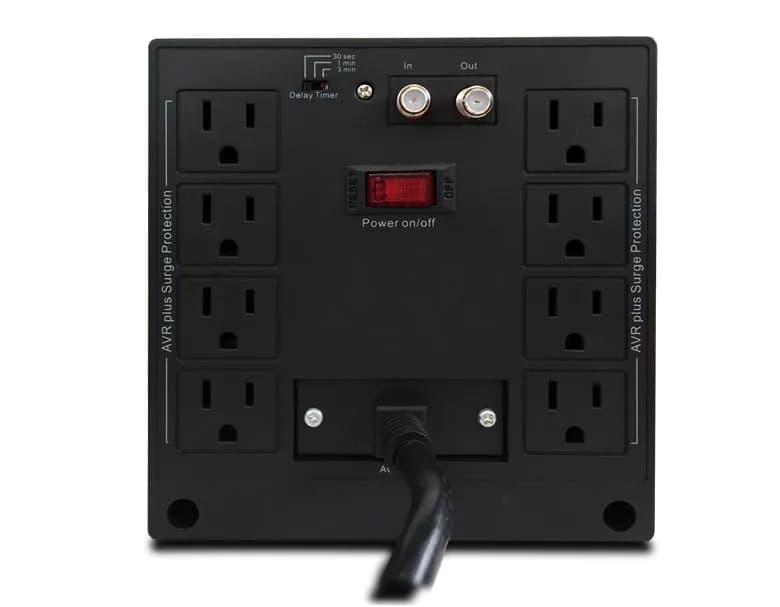 CDP R-AVR2408 regulador de voltaje 8 salidas AC 120 V Negro, Gris 3