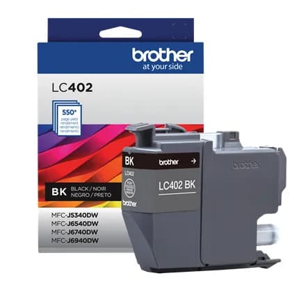 CARTUCHO TINTA BROTHER BRO-LC402BK NEGRO RENDIMIENTO 550 PAGINAS P/J69 2