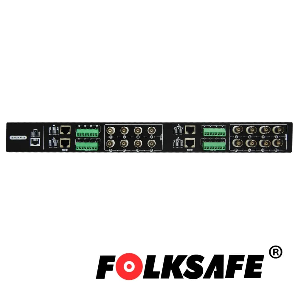 TRANSCEPTOR DE VIDEO PASIVO, HUB 16 CANALES HD FOLKSAFE FS-HDP4616, CO 2