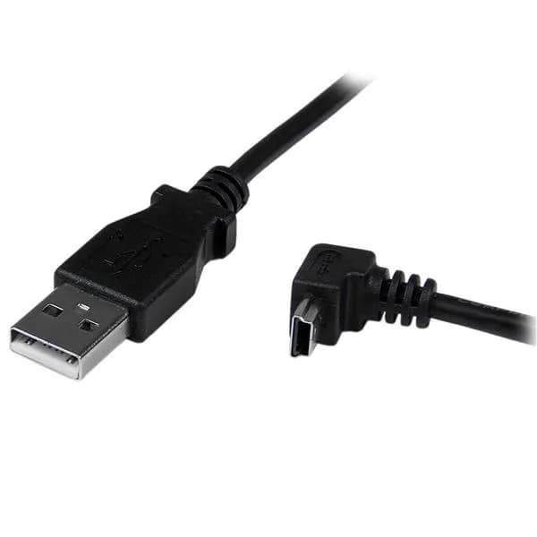 StarTech.com Cable Adaptador 2m USB A Macho a Mini USB B Macho Acodado 2