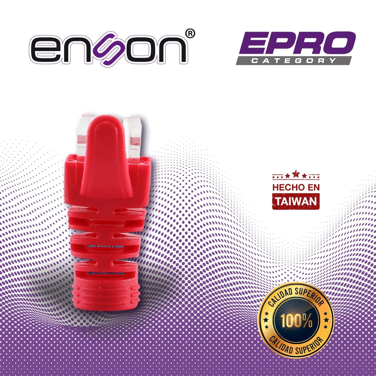 BOTA PARA CABLE UTP ENSON EPRO-BOOT-RD COLOR ROJO IDEAL PARA EL TERMIN 5