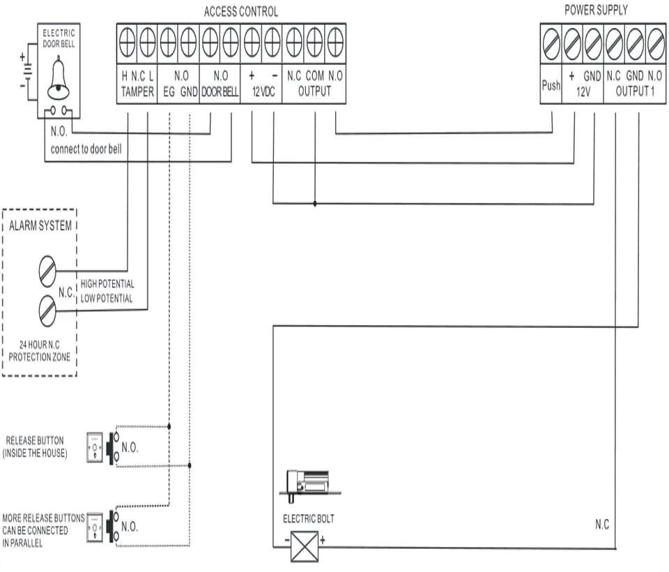 YLI YB300PACK - Paquete de cerradura de perno para control de acceso d 4