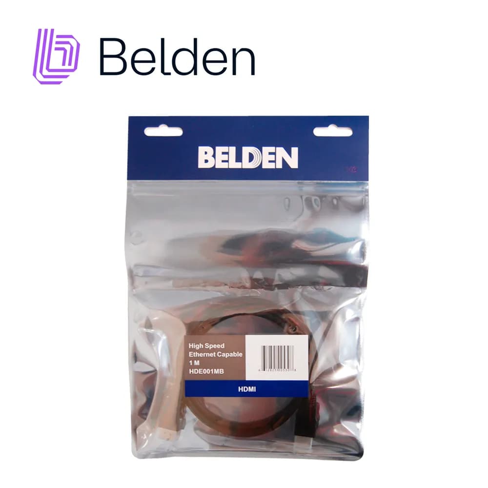 CABLE HDMI BELDEN HDE001MB / HIGH SPEED / 1080P 60HZ / 4K 30HZ / 1 MET 3