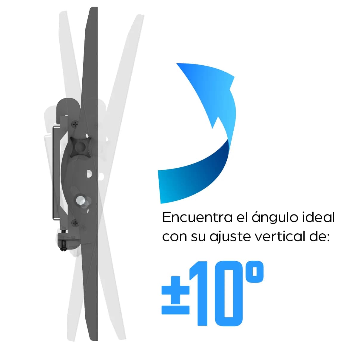 Manhattan Soporte para TV, de pared, con inclinación, pantallas planas 7