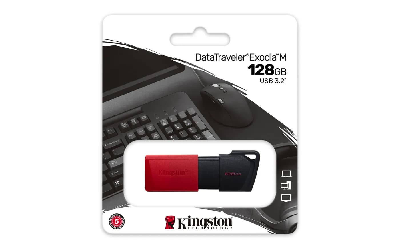 128GB USB3.2 Gen1 DataTraveler Exodia M 6