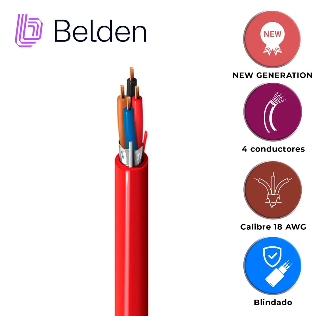 CABLE DE ALARMA CONTRA INCENDIOS BELDEN 5302FL 002U1000 / INTERIOR / R 2
