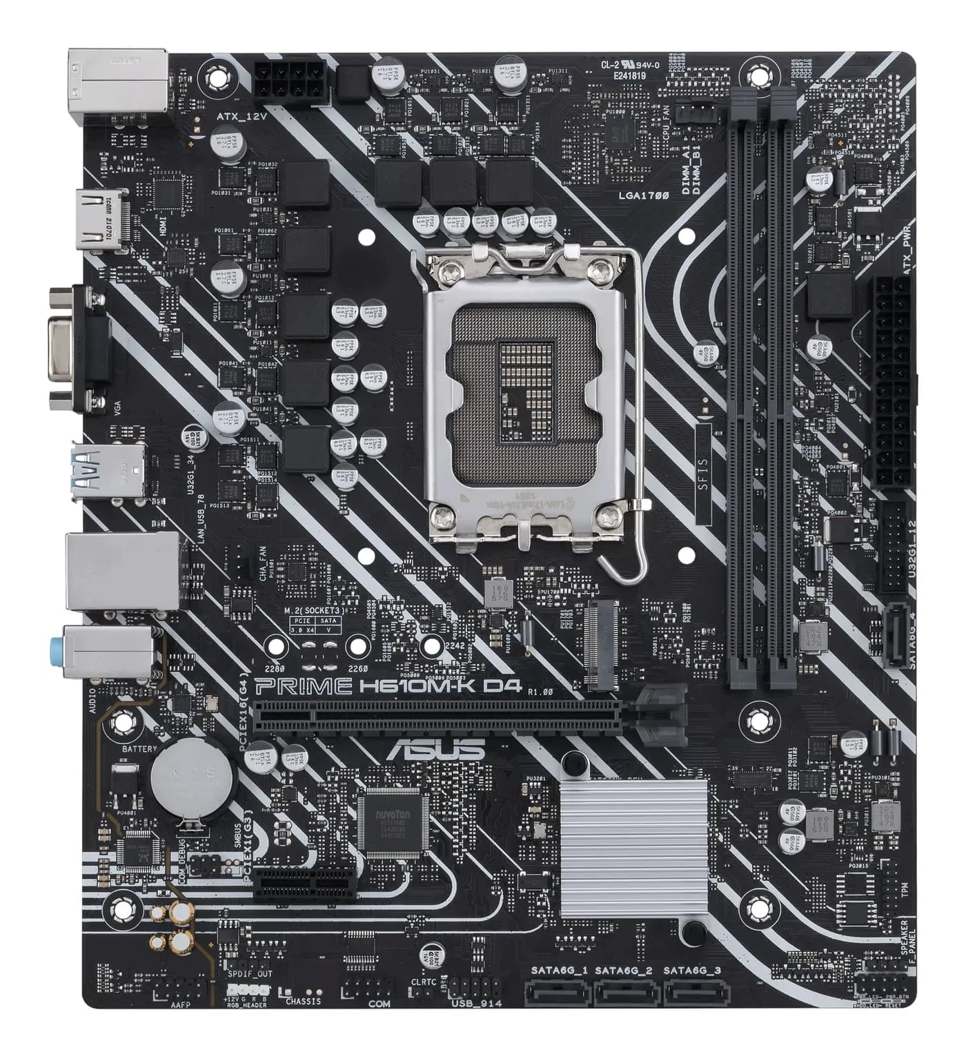 ASUS PRIME H610M-K D4 Intel H610 LGA 1700 Micro ATX 2