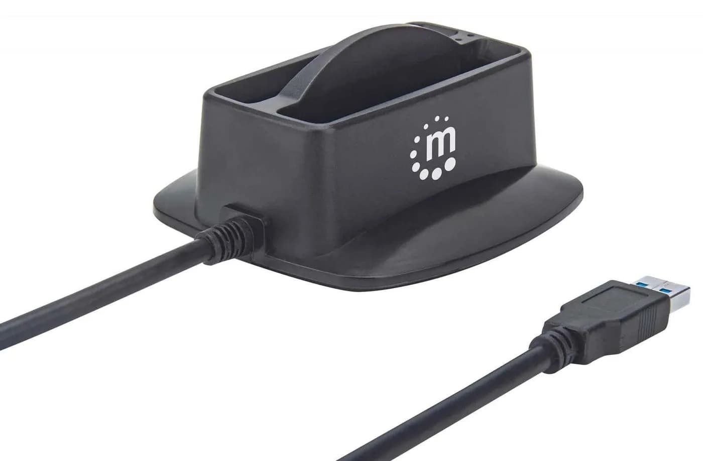 Manhattan Base de conexión dual USB 3.0 SuperSpeed y disco duro SATA 2 5