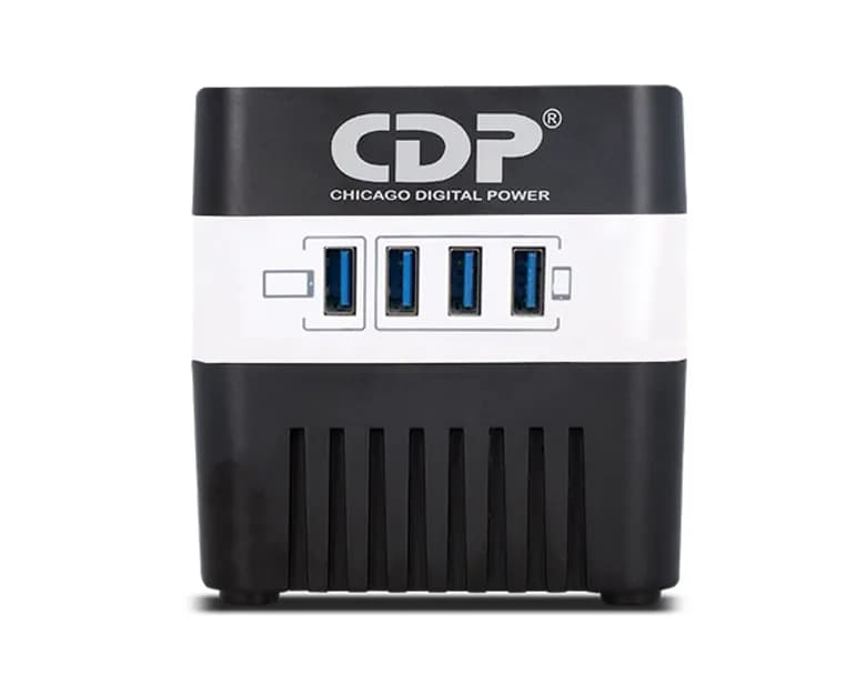 CDP RU AVR 604 regulador de voltaje 4 salidas AC 120 V Negro, Blanco 2