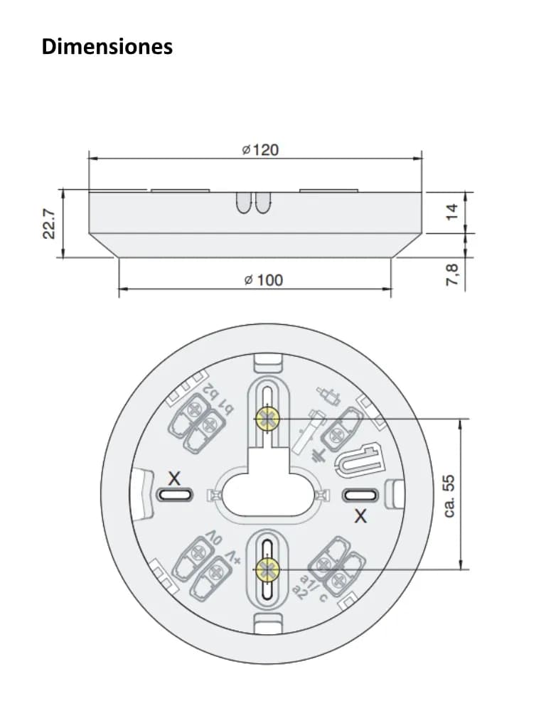 BOSCH F_MS400B - Base con Logo BOSCH compatible con Sensores serie 425 2