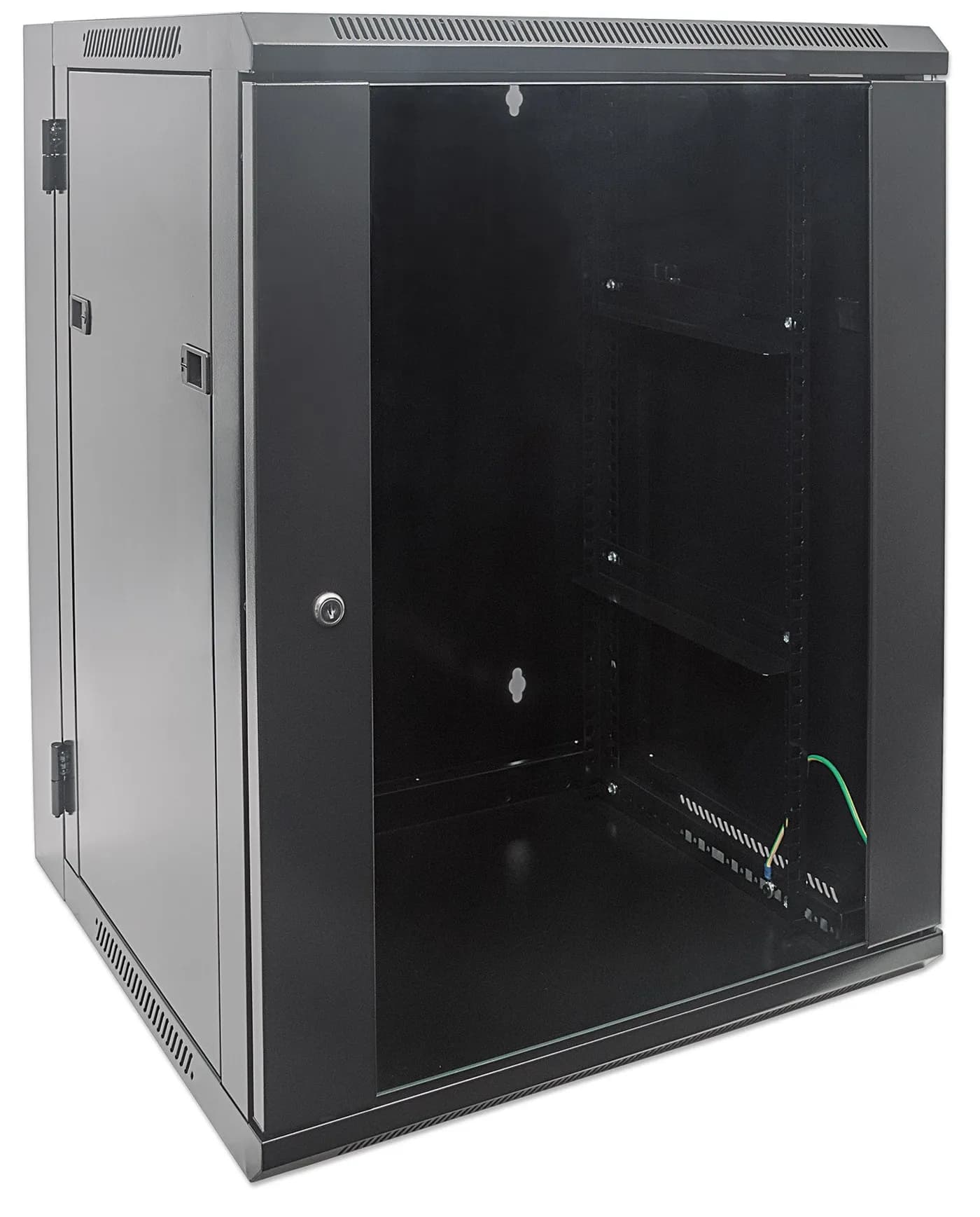 Intellinet 711845 armario rack 9U Bastidor de pared Negro 2