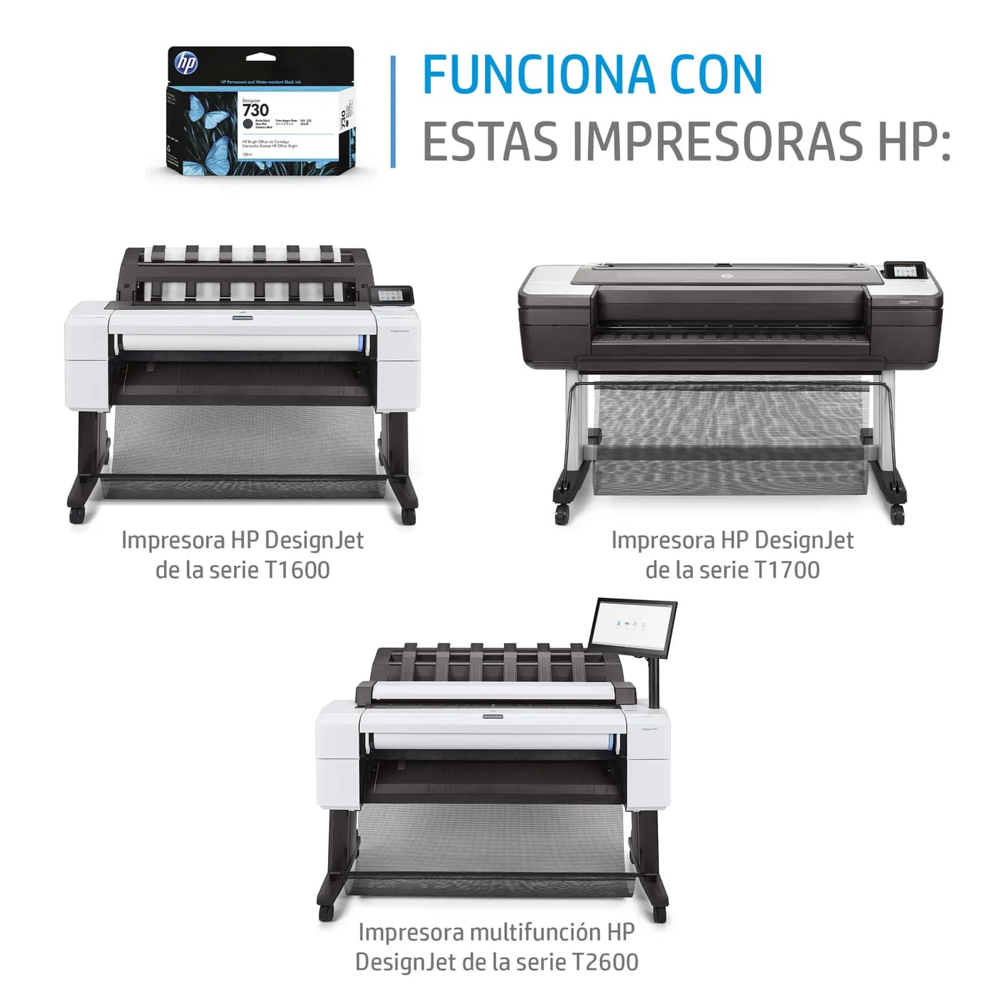 HP Cartucho de tinta DesignJet 730 de 300 ml, magenta 2