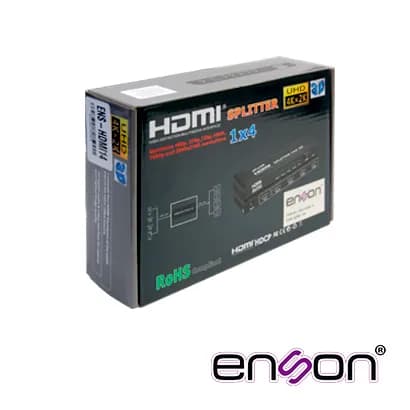 DISTRIBUIDOR HDMI ENSON ENS-HDMI14 CON UNA ENTRADA Y CUATRO SALIDAS HD 4