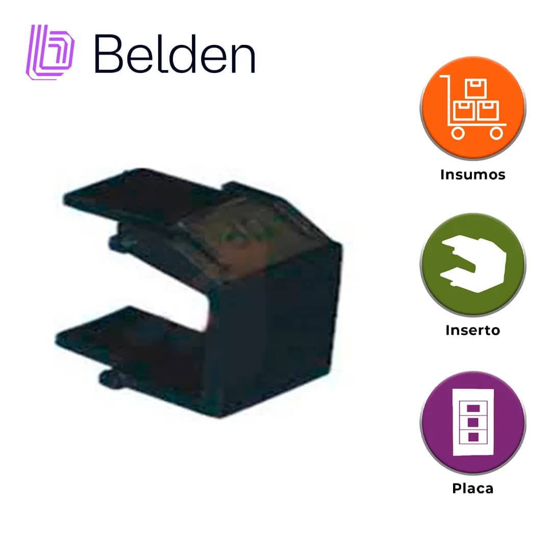 INSERTO KEYCONNECT BELDEN AX102263 / NEGRO / PIEZA 2