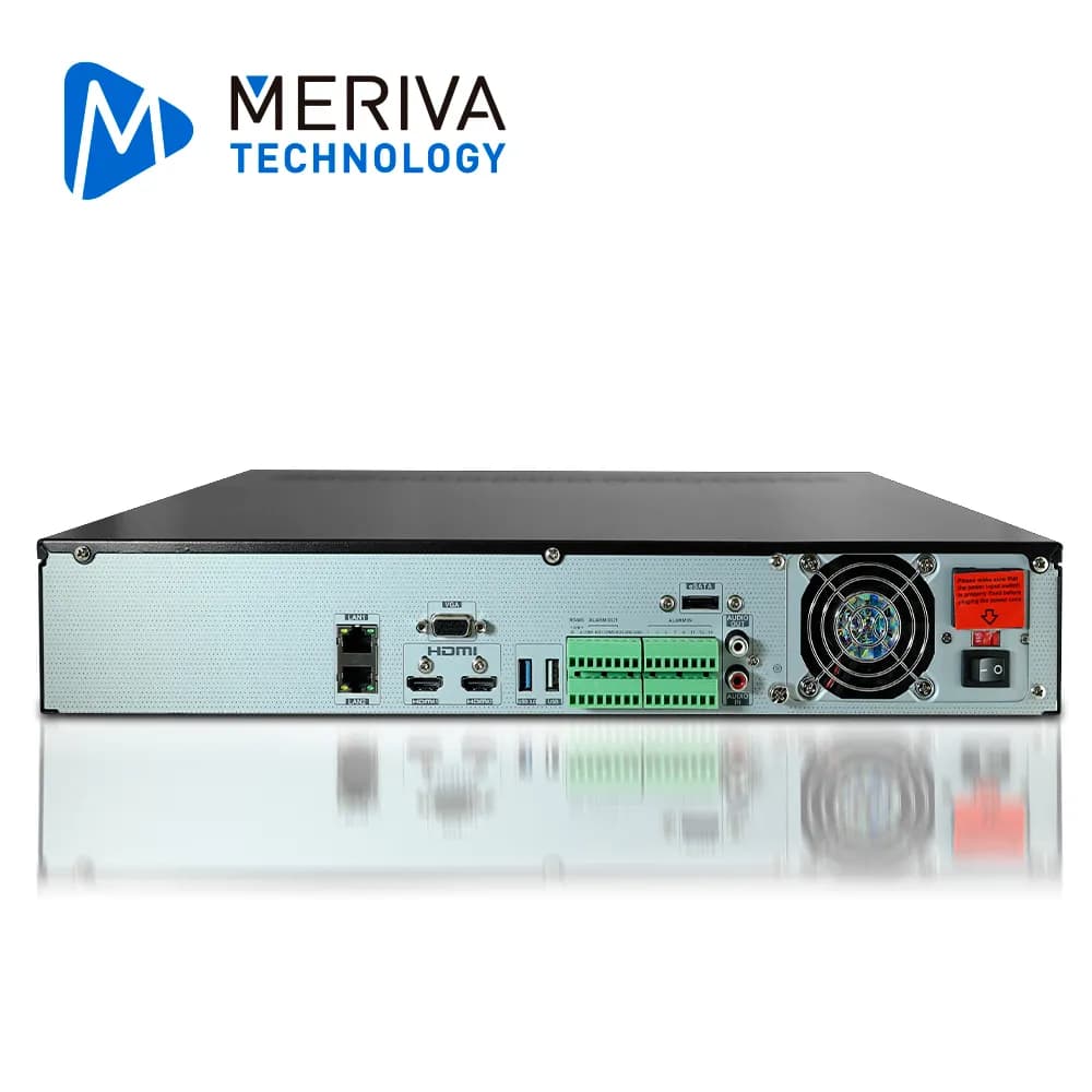 NVR 32 CH IP 12MP MERIVA TECNOLOGY MNVR-4732 / NO POE / ONVIF / SALIDA 3