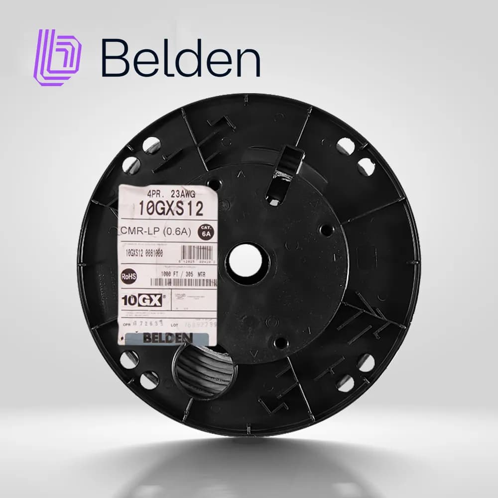 CABLE UTP CAT6A BELDEN 10GXS12 0081000 / INTERIOR / GRIS / 625MHZ / 4  3